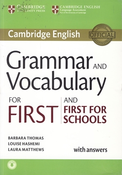 تصویر  Grammar and Vocabulary for First