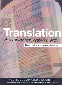 تصویر  Translation an advanced resource book
