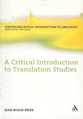 تصویر  A Critical Introduction to Translation Studies