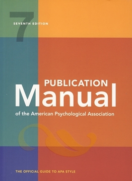 تصویر  Publication Manual of the American Psychological Association Seventh Edition
