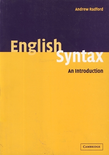 تصویر  English Syntax an inroduction