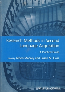 تصویر  Research Methods in Second Language Acquisition
